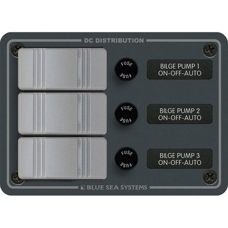 BLUE SEA SYSTEMS Blue Sea Contura 3 Bilge Pump Control Panel 8665